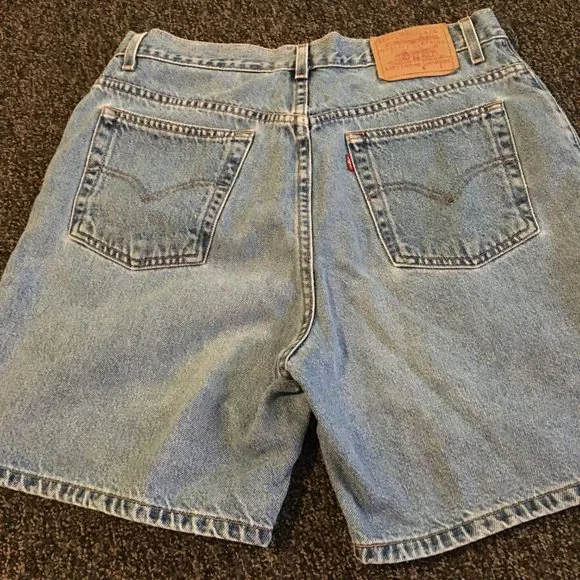 Levi's Vtg Y2K Women's Hi Rise Denim Shorts 14R - Picture 4 of 12